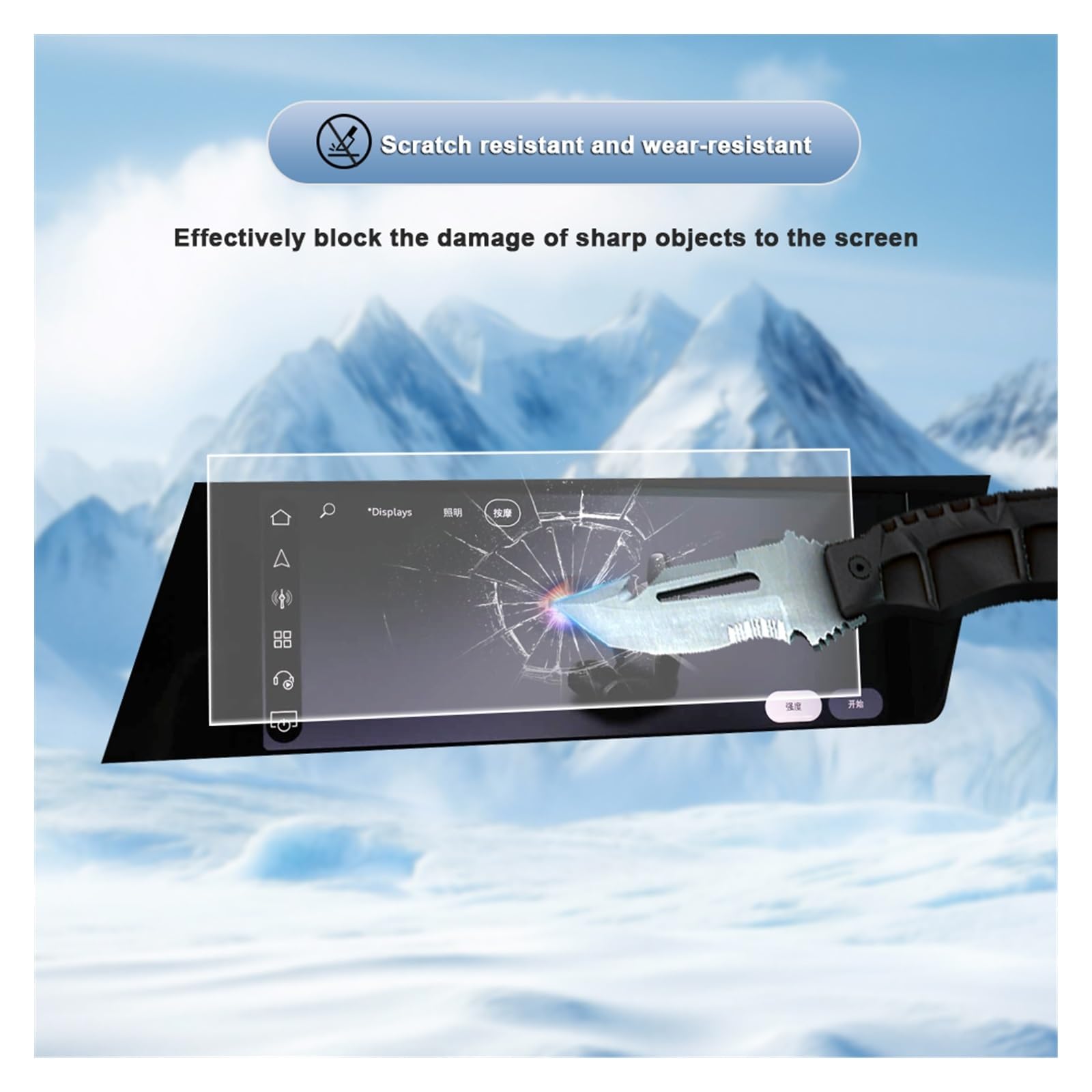 Pellicola Protettiva Opaca Antiriflesso per Console Schermo di Navigazione in TPU Resistente Ai Graffi per Au&di A6 E&Tron per Avant Sportback Pellicola Protettiva displays