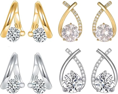 Halolux Lymphvity Germanium Earrings for Women Halolux Lymphvity Germanium Earrings Atheniz Lymphatic Earrings Lymphatic Drainage Earrings Dainty CZ Zircon Lymphatic Drainage Earrings