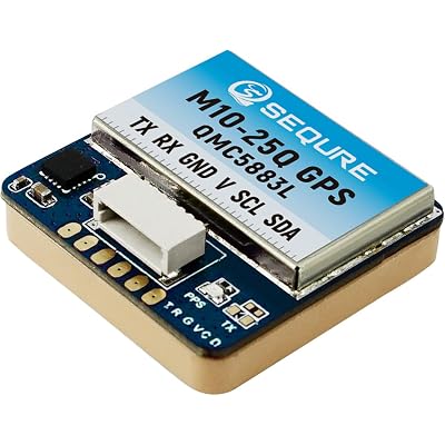 SEQURE M10-25Q FPV GPS Module with QMC5883L Compass Dual Protocol Upgraded 10th Generation Chip Fast Satellite Positioning for FPV Racing Drones