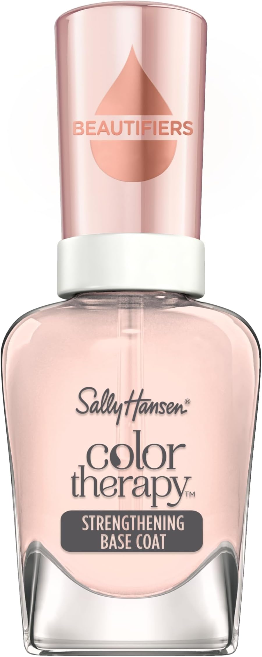 Sally Hansen Nail Treatment Color Therapy™ Base Coat | Infused with Argan Oil | Long Lasting, Healthy Nails, Strengthening & Nourishing