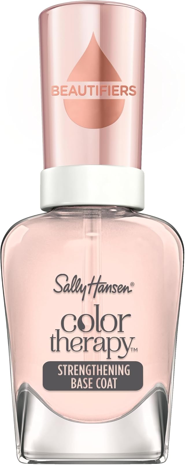 Sally Hansen, Smalto Unghie Color Therapy Nail Beautifiers, Strength & Grow Primer, Base Smalto Rinforzante