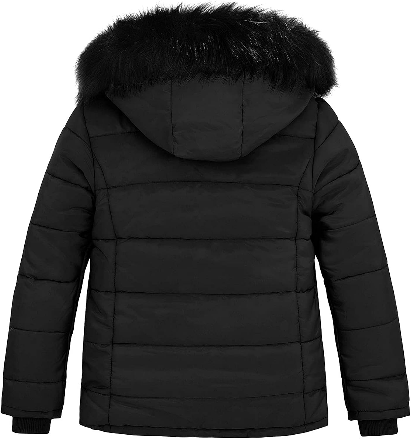 FARVALUE Girls' Winter Coats Thicken Fleece Lined Padded Hooded Puffer Jacket Coat for Girls: Clothing, Shoes & Jewelry