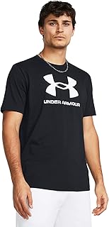 تيشرت رياضي بأكمام قصيرة بشعار للرجال من اندر ارمور