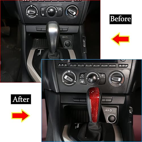 Miniatura 3 de YIWANG Cubierta de la cabeza de cambio de marcha central de automóvil para BMW E48 E61 E64 E65 E85 E86 E53 E81 E82 E87 E90 E91 E92 E93 F01 E87 1