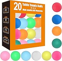meizhouer 3 Star Colored Ping Pong Balls - Durable ABS Table Tennis Balls for Training, Games & Kids