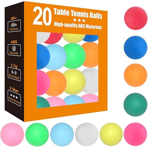 3 Star Ping Pong Balls - High Performance ABS Table Tennis for Training,Game