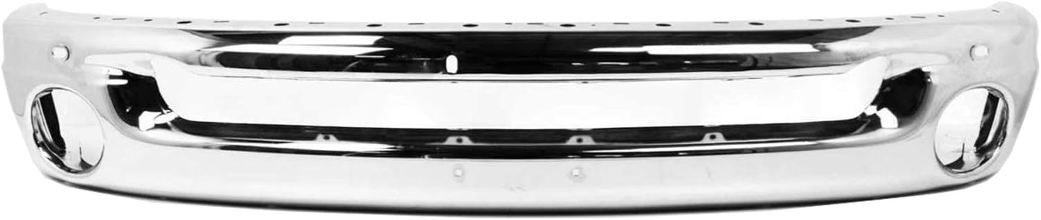 Chrome Steel, Front Bumper Face Bar for 2002-2008 Dodge RAM 1500 & 2003-2009 Dodge RAM 2500 3500 Pickup, CH1002383