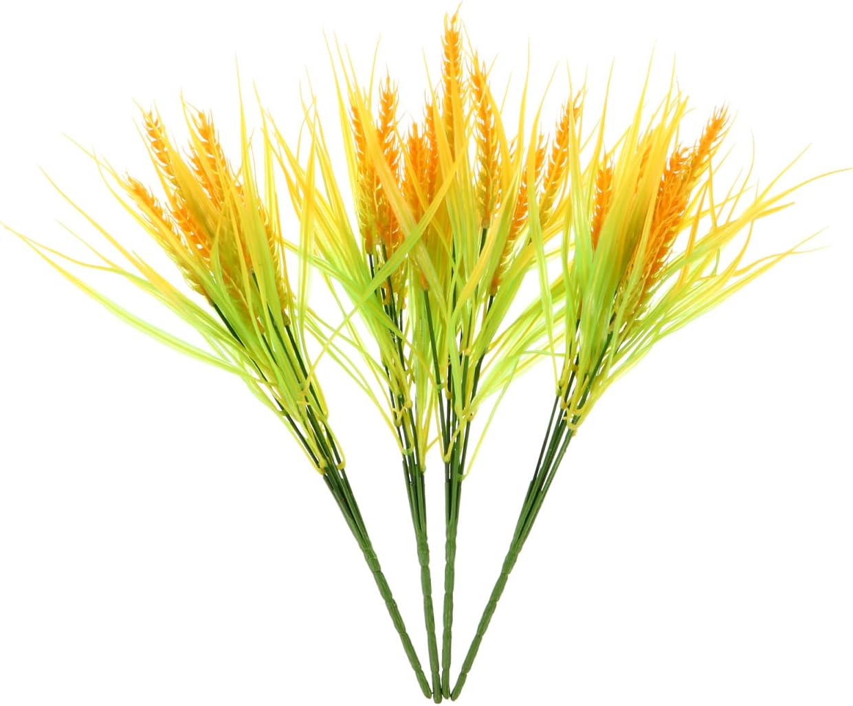 ABOOFAN 4 Pcs Artificial Wheat Stalks Simulated Wheat Ears for Rustic Farmhouse Home Decor Centerpiece Arrangement