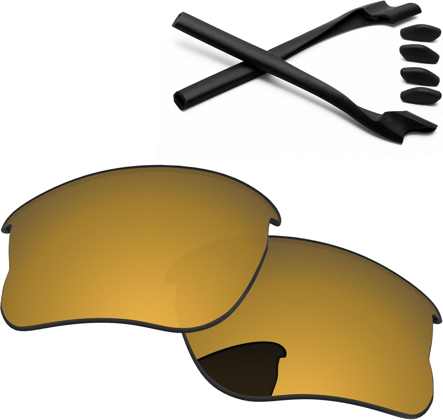 Replacement Lenses & Rubber Kits for Oakley Half Jacket 2.0 XL OO9154 62mm - Precise Fit, UV Block, Impact Resistant