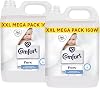 Comfort Pure Fabric Conditioner XXL Mega Pack Fabric Softener Washing Liquid, Hypoallergenic and Dermatologically Tested Suitable for Sensitive Skin, 2 Packs of 160 Washes 5L