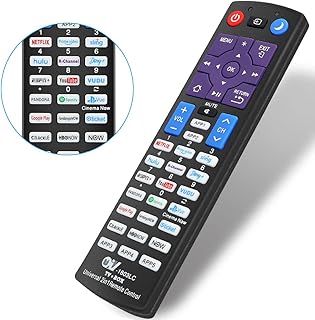 Gvirtue New Universal Remote Control UTV-1803LC Fit for All Roku Smart TV and Roku Streaming Player Box, Replacement for TCL Sharp RCA ONN Insignia HISENSE HITACHI HAIER Philips SANYO MAGNAVOX Roku TV