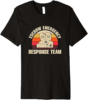 Escrow Emergency Response Team Retro Escrow Loan Officers Premium T-Shirt