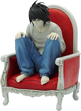 Zhongkaihua Death Note Figure L Lawliet Figure 13CM Anime Model Statue Sofa Squatting Sitting Christmas Home Desk Ornament Birthday Decoration Gift For Fan