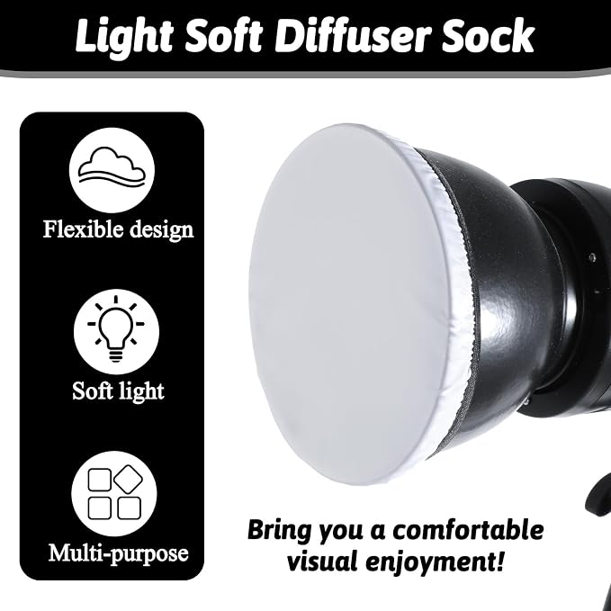 Difusor de luz de 7"/18 cm, 6 piezas tipo Softbox blanco miniatura 4