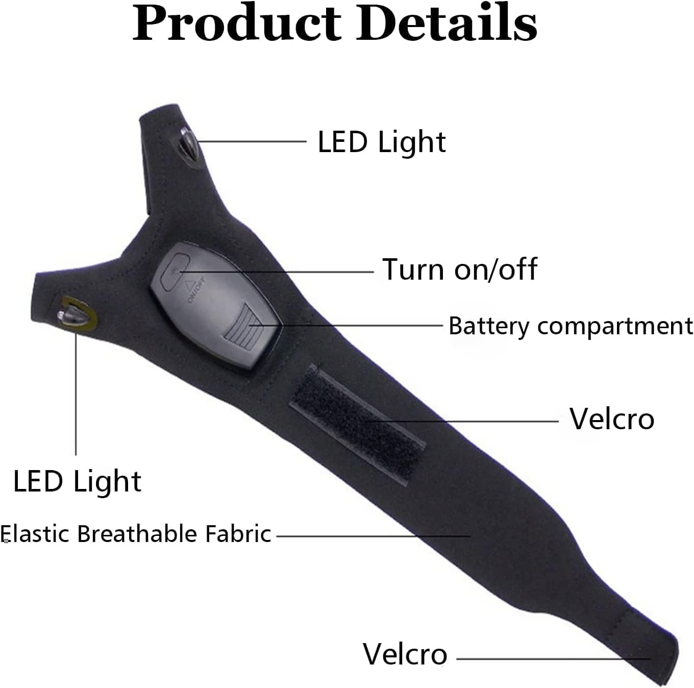 LED Flashlight Glove, Hands Free Light Gloves Gadgets for Men Dad Father Husband, Tool for Repairing, Fishing, Camping