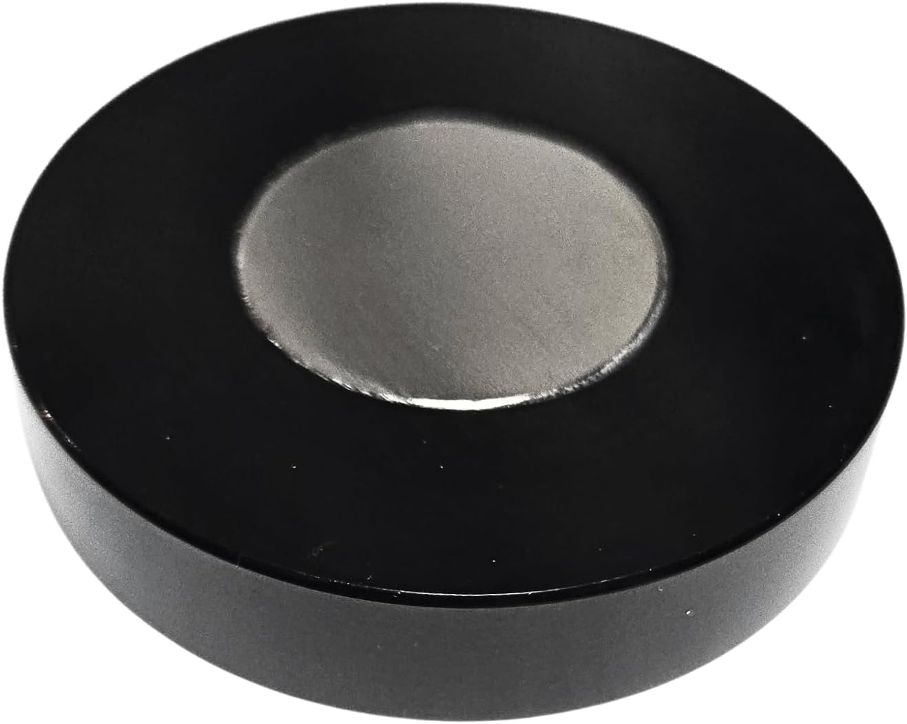 Professional Magnetic Circular Bubble Level, High Precision Spirit Level with Graduated Scale (Black)