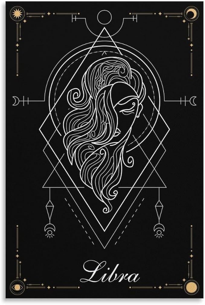 BAOCT The Virgo Constellation Canvas Posters Wall Art Bedroom Office Room Decor Gift Unframed 20x30inch