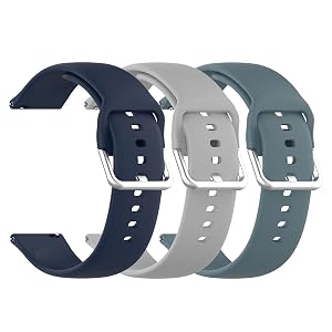 Compatible with KACUBAKU DEKELIFE Haulvean AKUMAKA G39 Smart Watch Bands Women Men Adjustable Soft Silicone Sport Replacement Wristband