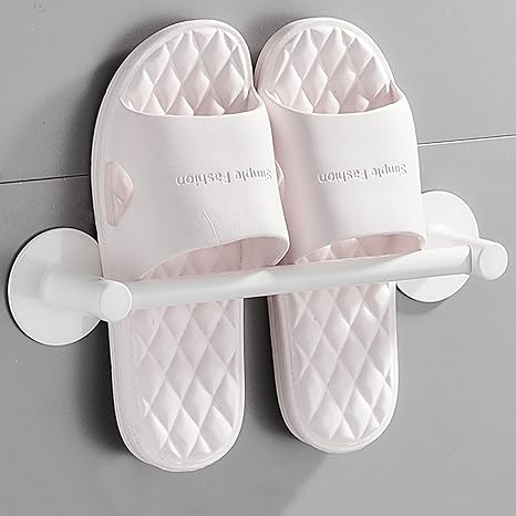 Amazon スリッパラック 壁掛け 1足 スリッパスタンド スリム おしゃれ 簡単設置 省スペース 収納 スタンド 玄関 ベランダ バスルーム 洗面所 2色 スリッパラック オンライン通販