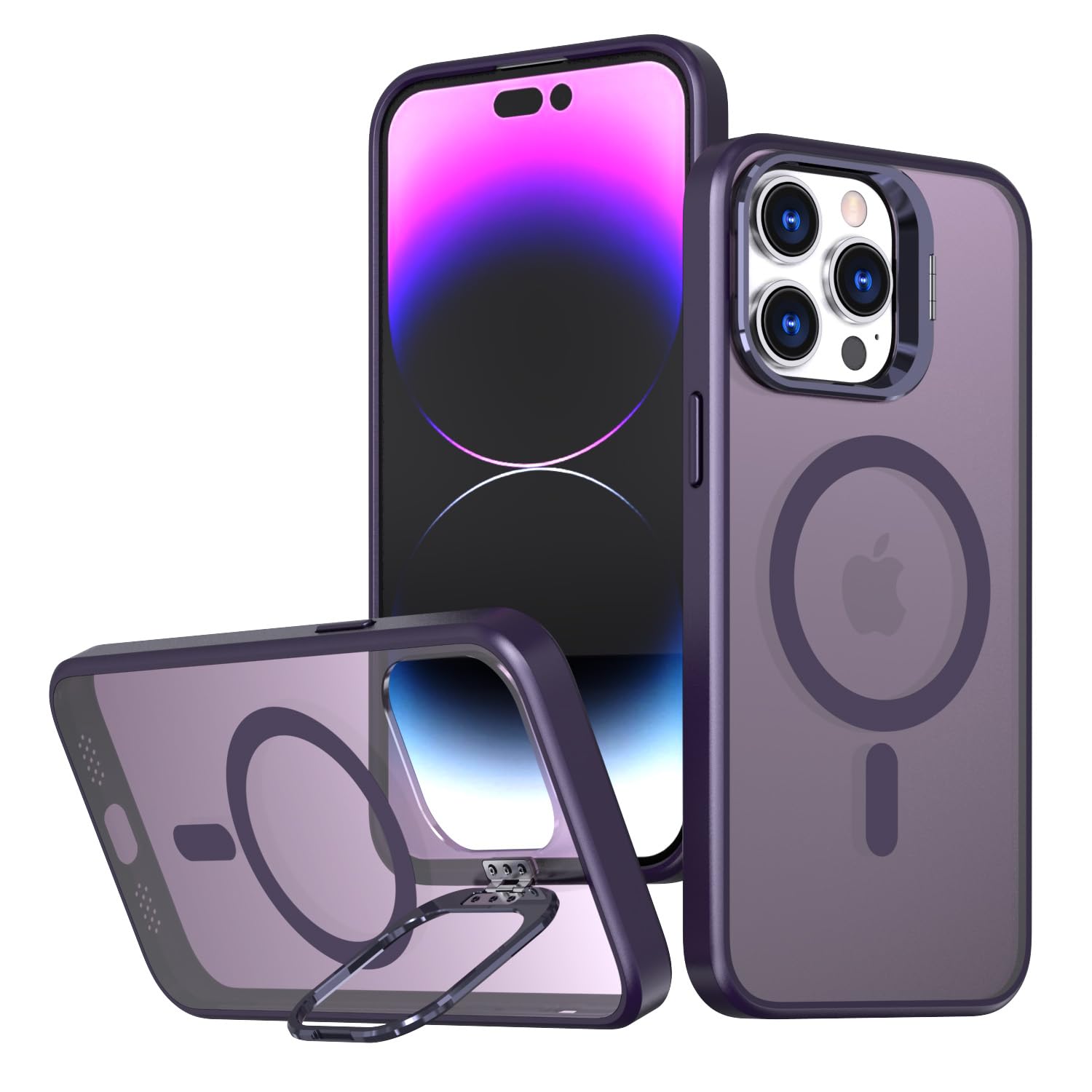 Coque antichoc iPhone 12 Pro Max fine béquille anneau intégrée - 7