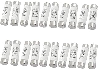 New Lon0167 20 Pcs 500V 10A Cylinder Cap Ceramic Fast Fuse Links 10x38mm(20 Stk. 500 Î½ 10A Zylinderkappen-Keramikschnellsicherungsverbinder 10x38mm