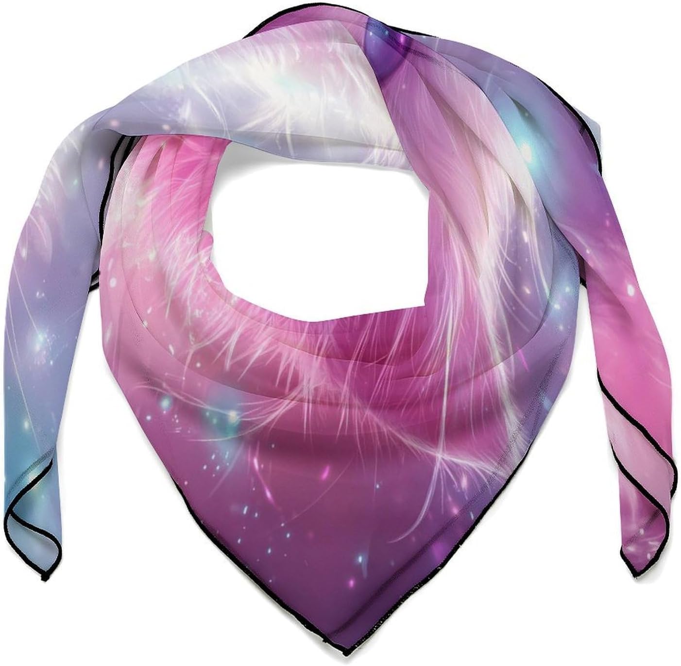 Cute Cat Bandana Fashion Head Scarf Square Silk Scarf Print Neck Hair Scarfs for Women Men Gifts
