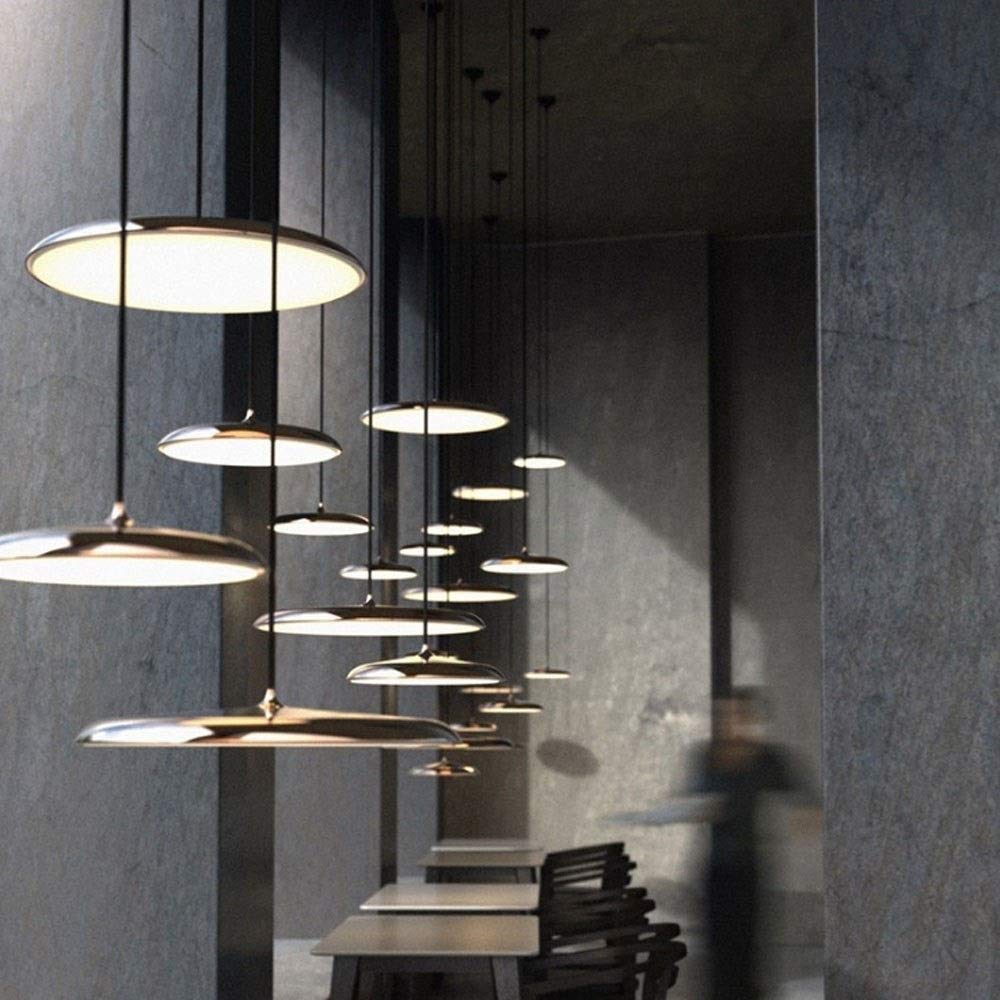 Lampe à suspension en acrylique ultra fine nordique moderne, lustre de plafond rond, lampe de restaurant, café, luminaires de cuisine, lustres d'île, décoration de la maison, lampes à suspension