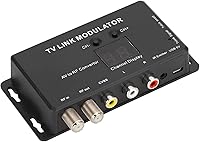 Vista 8 de Modulador UHF, modulador IR TM70 Modulador de enlace de TV Convertidor AV a RF Extensor IR con pantalla de canal Modulador RF para TV con cable