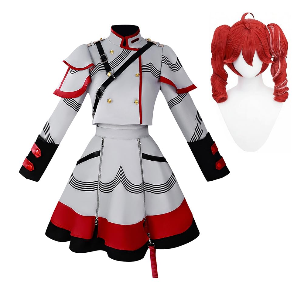 Kasane Teto Cosplay Costume, Anime Character Dress Uniform for Women — image 1