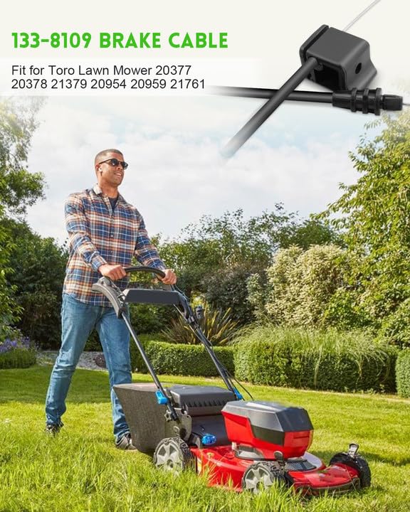 Bremskabel 133-8109 Für Toro Rasenmäher – Ersatzteil Kompatibel Mit 112-8818, Für Modelle 20330, 20377 Uvm.