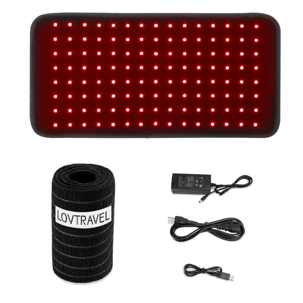 LOVTRAVEL New 660nm LED Red Light and 850nm Near Infrared Light Therapy Devices Large Pads Wearable Wrap for Pain - Review, Price and Buying Guide