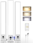 EZVALO 10inch Under Cabinet Lighting, 2400mAh Motion Sensor Lights Indoor, 5-Pack Closet Lights with Dimmable & 3 Color Temps, Motion Activated Lights with IR Remote for Kitchen, Pantry, Stairs