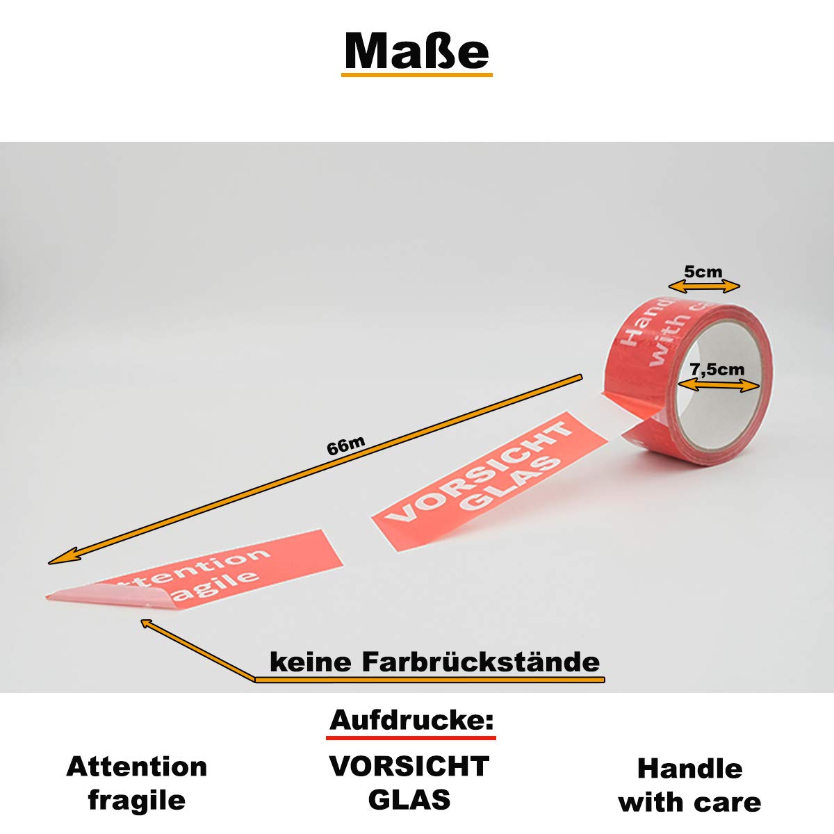 36 X Ruban Adhésif PRUDENCE VERRE Ã Déroulement Bruyant, 50