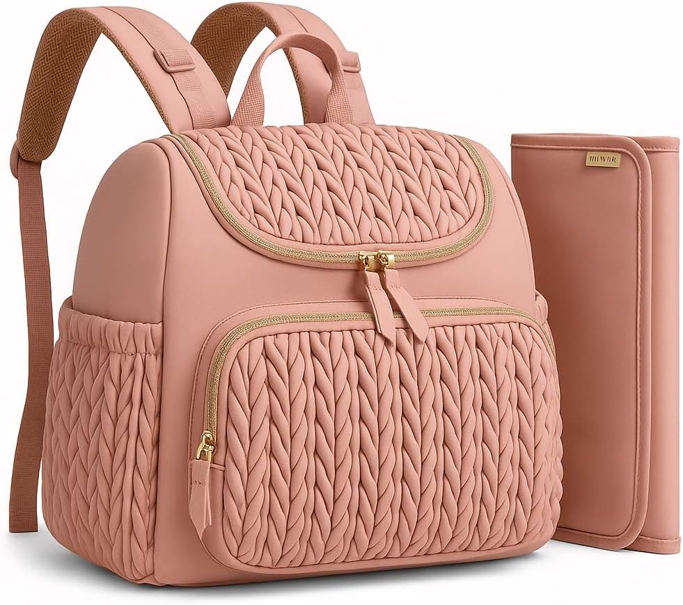 LITTLE CURIOUS Baby Diaper Bag | Diaper Bag for Mothers For Travel | Baby Bags For Mothers Carry | Baby Diaper Bag For Mother For Travelling | Lugguage Nappy Handbags with Changing Mat