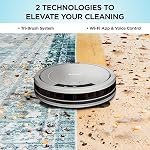 Shark ION Robot Vacuum AV752 with Wi-Fi Voice Control .45-Quart Dust Cup Capacity Smoke/Ash , White