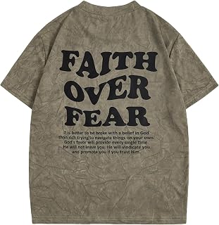 RoseSeek Boy's Letter Graphic Tees Short Sleeve Vintage Summer Tops Trendy | Round Neck, Streetwear Top, Cool Shirts for Boys, Sizes 10-14, Summer Trendy Tops