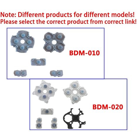 10 Sets Silicone Conductive Rubber Pads Replacement for Playstation 5 PS5 Controller Parts for BDM-010 DualSense 5 L1 R1 L2 R2 Adhesive Button Changing Keypad Repair Replacement Part Tool Kit(1.0)