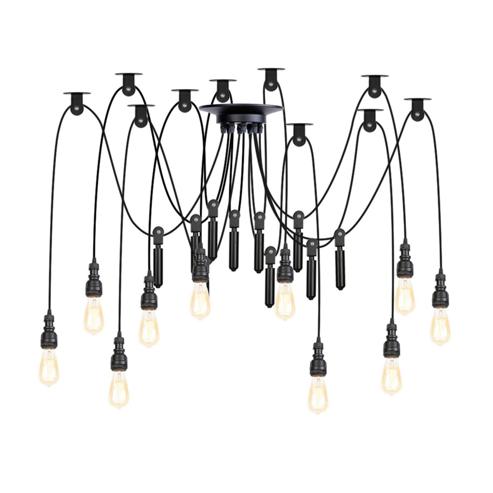 Lampes suspendues classiques industrielles avec câble 2m pour salon et îlot de cuisine