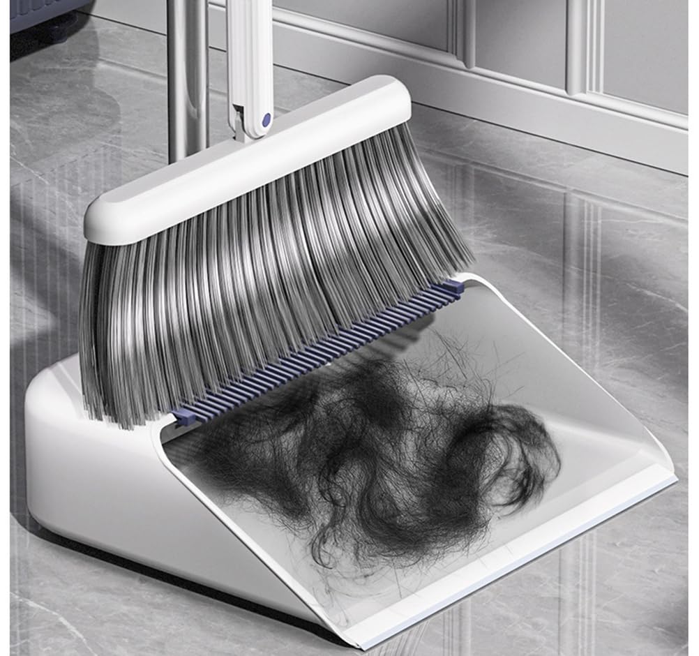 Ensemble balai et pelle à poussière, combo de balayage debout à long manche