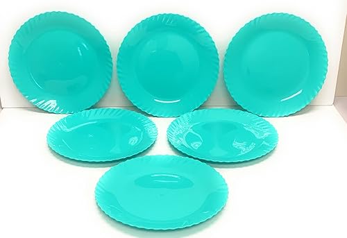 Miniatura 2 de Mintra Home Colección Curly (placa de 11.75 pulgadas, 6 unidades, verde azulado)