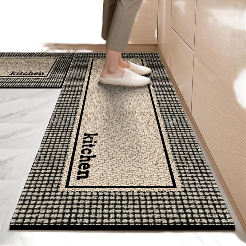 Tapis de cuisine anti-fatigue et résistant à l'huile pour le sol