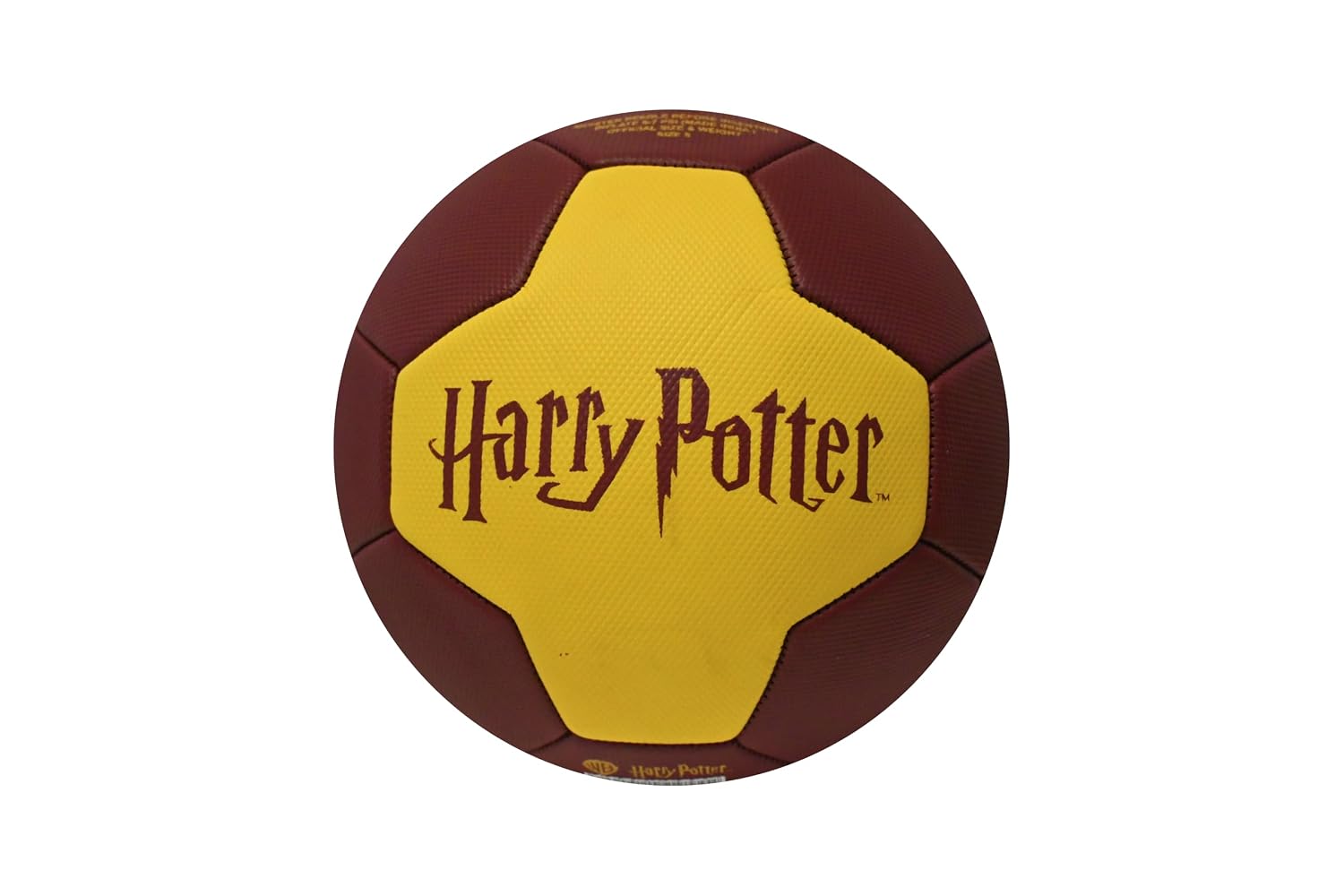 KAIZEN Phoenix-Football PRO Size 5 | 26-Panel Durable PVC Match Ball | Maroon Yellow | Ideal for Training, School & Profes...
