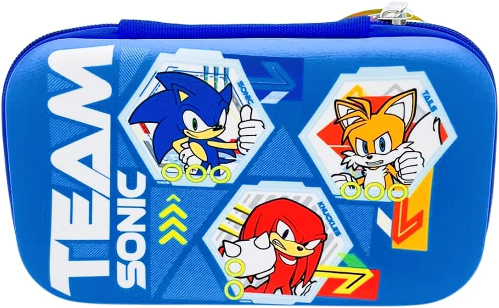 Sonic Molded Pencil Case, Blue