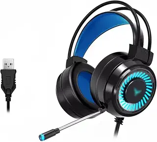 ゲーミングヘッドセット RGB.ゲームヘッドセット7.1チャンネル5.0mmスピーカーユニット ハイファイ映画館は360°全方向マイクロフォンを鳴らす ゲーミング 映画鑑賞 音楽鑑賞 eスポーツアスリート用 (色 : Black, Size : 7.1 channel+USB)