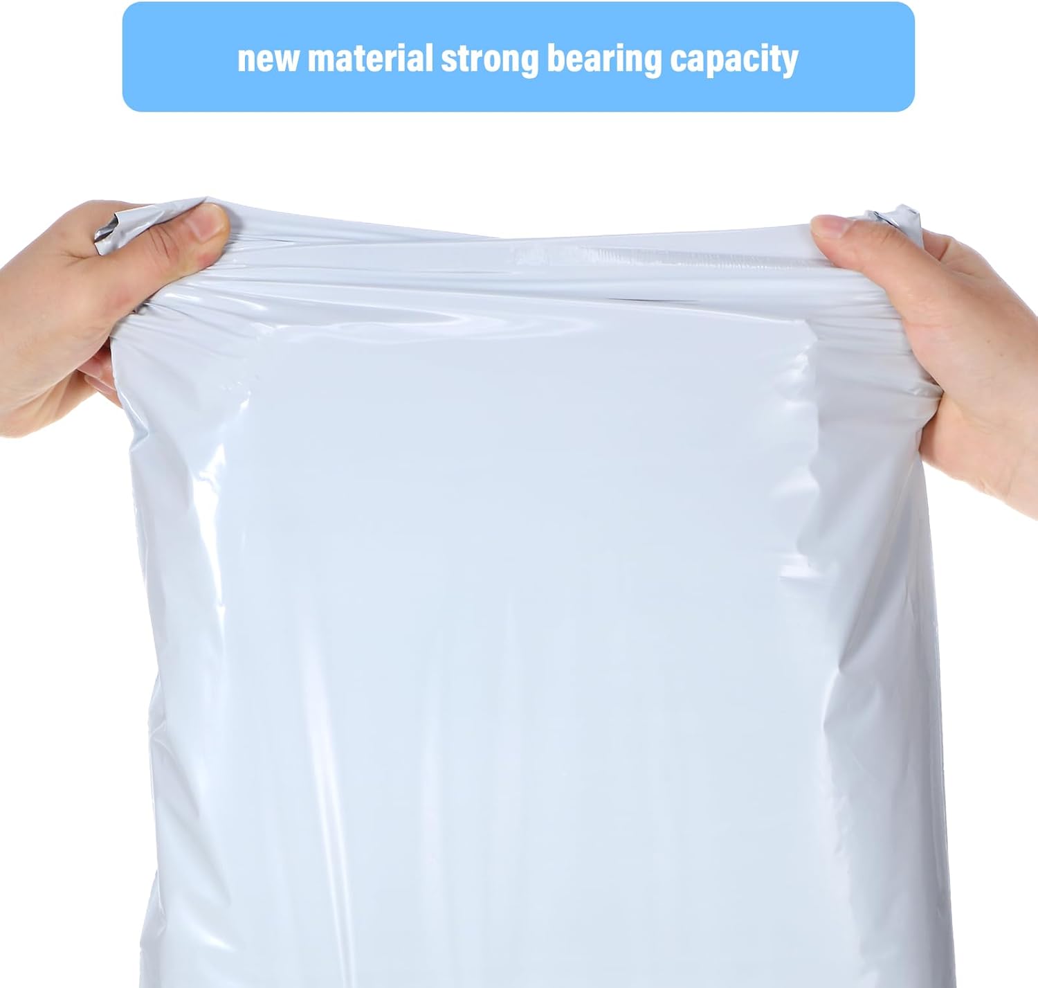 Outus 240 Pcs Poly Mailers Variety Size Pack Mailing Shipping Bags 6 Assorted Sizes Shipping Envelopes Self Adhesive Waterproof and Tear Proof Packaging Bags for Clothing Book Gift(White)