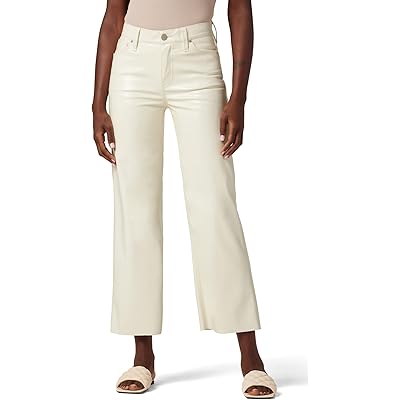 Брюки Hudson Jeans Rosie High-Rise Wide Leg Crop in Patent Egret