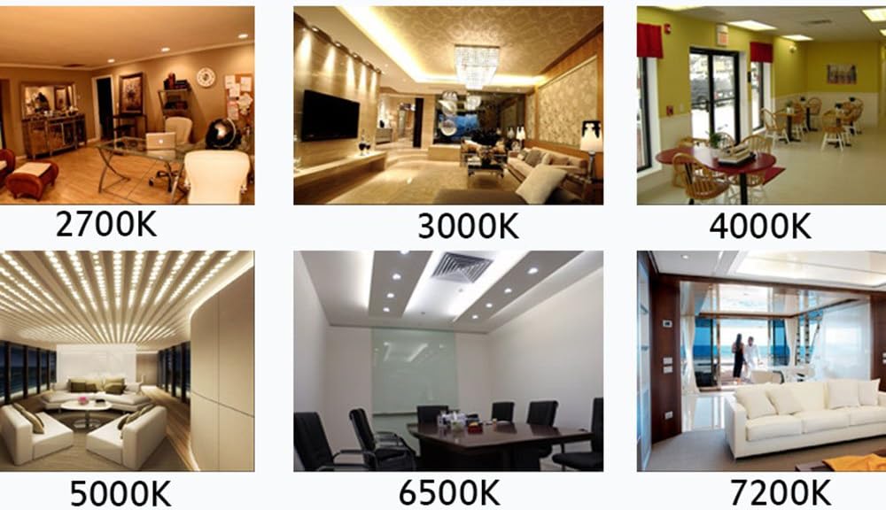 6-Pack BR30 R30 LED Bulb Daylight Glow 15W (100W Equivalent) 5000K Dimmable 120 Degree Beam Angle Wide Flood Light Bulb E26 Base 120V UL-Listed