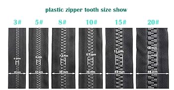 ロングタッパー ブラック 頭合わせ＞タロンジッパー5号 ダブルスライダー 34 cm（金具