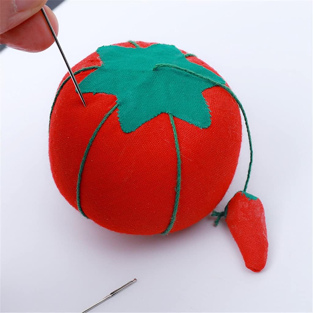 UKD pulabo 1 Pcs Cute Tomato Shaped Pin Cushion, Creative Wrist Sewing Needle Pads Sewing Craft DIY Tool Superiorâ€‚Quality and Creative Beautiful