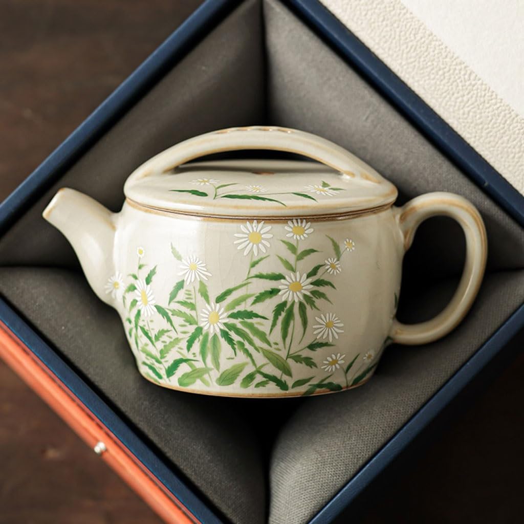 Ceramiczny czajniczek, wykwintny, kreatywny zestaw do użytku domowego, mały zestaw do herbaty Kung Fu, pojedynczy dzbanek, ceremonia parzenia herbaty, czarna herbata, biała herbata, zaparzacz do her